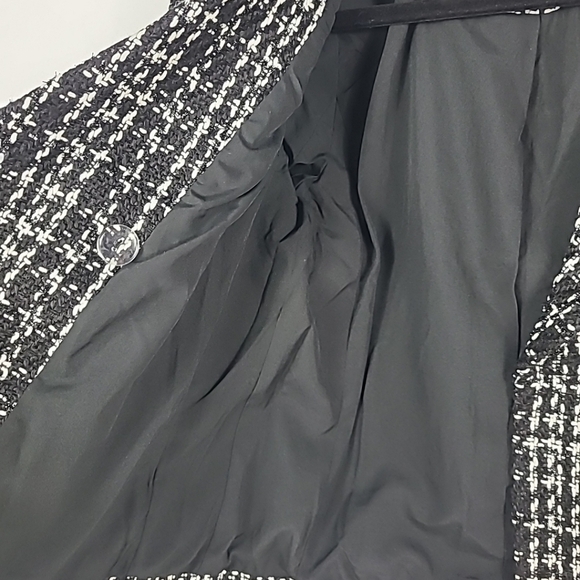 NEW Laundry by Shelli Segal Women's Double Breast Tweed Black Blazer Sz XS NWOT - Picture 8 of 11